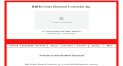 Desktop Screenshot of hallbrotherselectrical.com